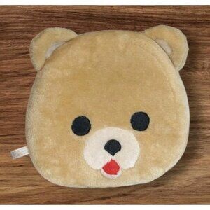 House of Lloyd Teddy Pillow Plush Bear Time Mat Cushion Face Seat Round Head Vtg